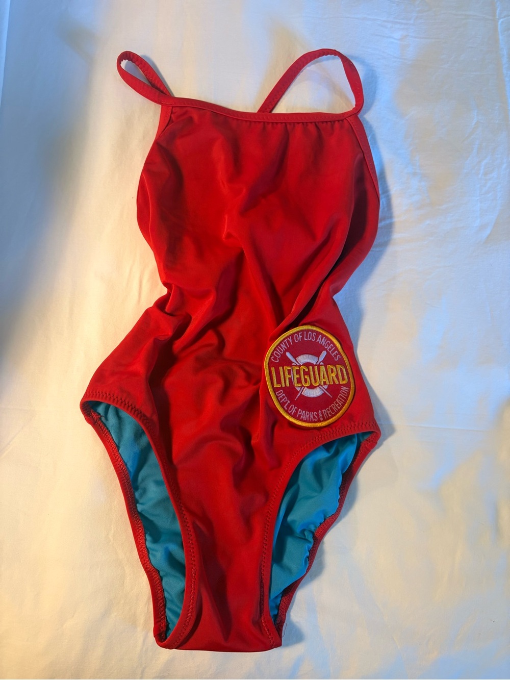 Women’s Lifeguard Red One-Piece Swimsuit